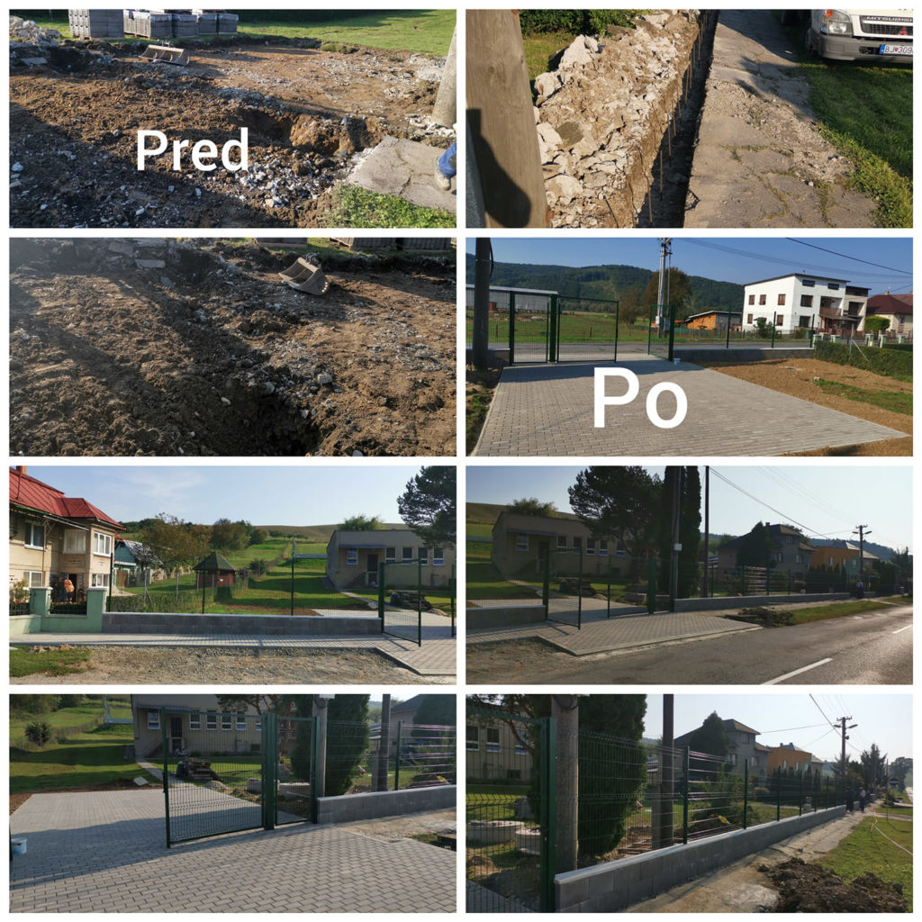 Realizácia oplotenia, vstupnej cesty a parkoviska pre obec Lascov